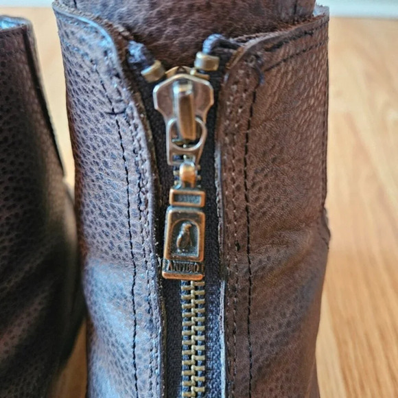 Anfibio Leather Boho Fall Winter Women's Ankle Boots Brown Sz 37. - Picture 13 of 15